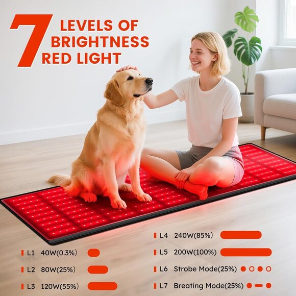 Red Light Therapy Mat with Lounge Chair - Picture 5 of 8